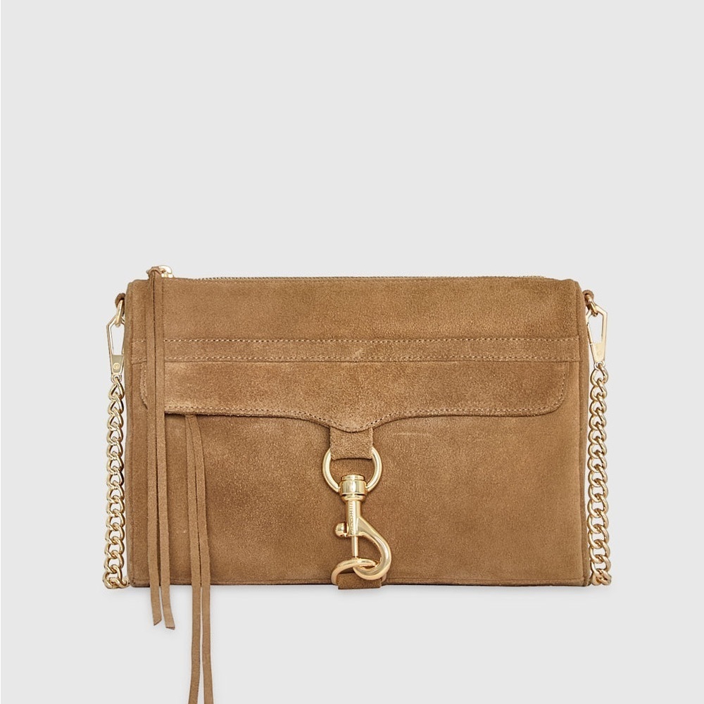 Rebecca Minkoff Leather Mini M.A.C. Bag in Camel
